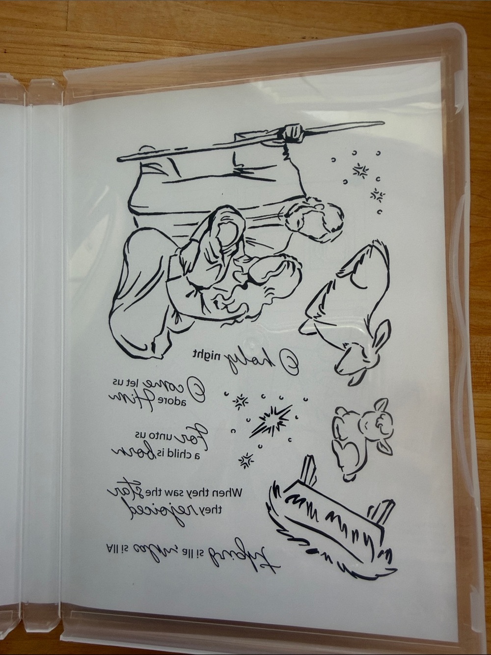 CHRISTMAS Retired Stampin’ Up! A Child Is Born Photopolymer Stamp Set-NEW - Picture 5 of 7